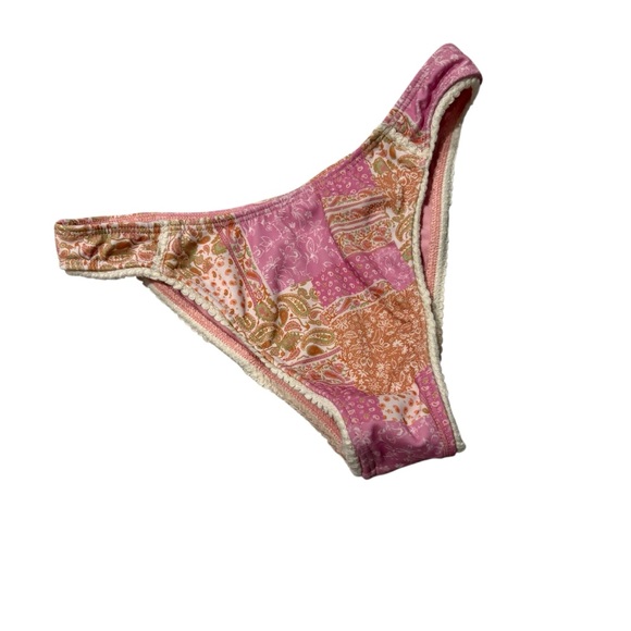 Elysiian Nantucket Bikini NWT Top (Sz L) and NWOT Bottom (Sz S) - Pink Paisley - Picture 9 of 16